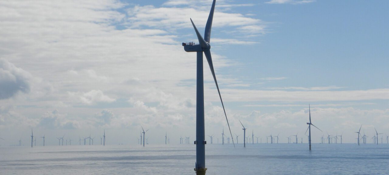 Windmolen op zee