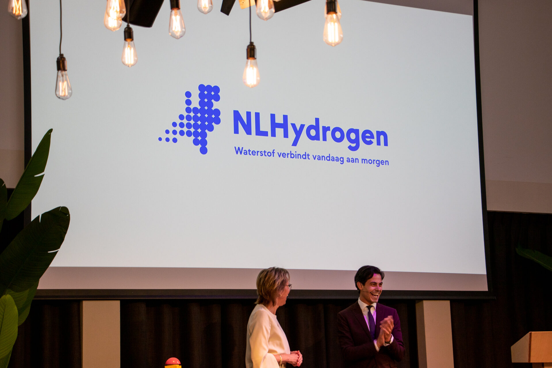 Lancering Branchevereniging NLHydrogen met Rob Jetten en Alice Krekt. Nieuwe uiting NLHydrogen